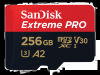 256 GB Micro Secure Digital SDXC SanDisk Extreme Pro, 200/140 MB/sek, Class 10, UHS-II U3, V60, inkl. SD-adapter