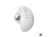 Logitech M575 Ergo Wireless Trackball, RF/Bluetooth - Off-white