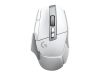 Logitech G502 X Lightspeed Wireless, 25600 dpi, 13 programmerbara knappar, HERO-sensor, RGB - Vit