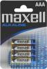 Batteri Maxell AAA alkaliskt, LR03, 4-pack#1