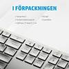 HP 970 Programmable Wireless Keyboard PC/Mac, RF/Bluetooth, bakbelyst, laddningsbart, svenskt#3