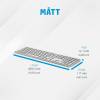HP 970 Programmable Wireless Keyboard PC/Mac, RF/Bluetooth, bakbelyst, laddningsbart, svenskt#4