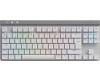 Logitech G515 Lightspeed TKL Tactile, RF/Bluetooth, mekaniskt, LightSync RGB, nordiskt - Vit
