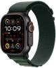Apple Watch Ultra 2 GPS + Cellular 49mm Svart Titanboett med Mörkgrön Bergsloop - Large