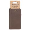 Plånboksfodral BUFFALO iPhone 6/7/8/SE(2020), 2-in-1 magnetskal - Brun