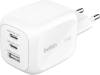 Väggladdare + reseadapter Belkin BoostCharge Pro GaN 70W, 2xUSB-C, 1xUSB-A - Vit#2