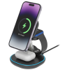 Deltaco 3-i-1 magnetiskt trådlöst laddningsställ, iPhone/TWS/Klocka, LED-ljus, inkl. USB-C laddningskabel#3