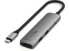 Satechi 4-i-1 USB-C Slim Multiport Adapter 4K - rymdgrå#2